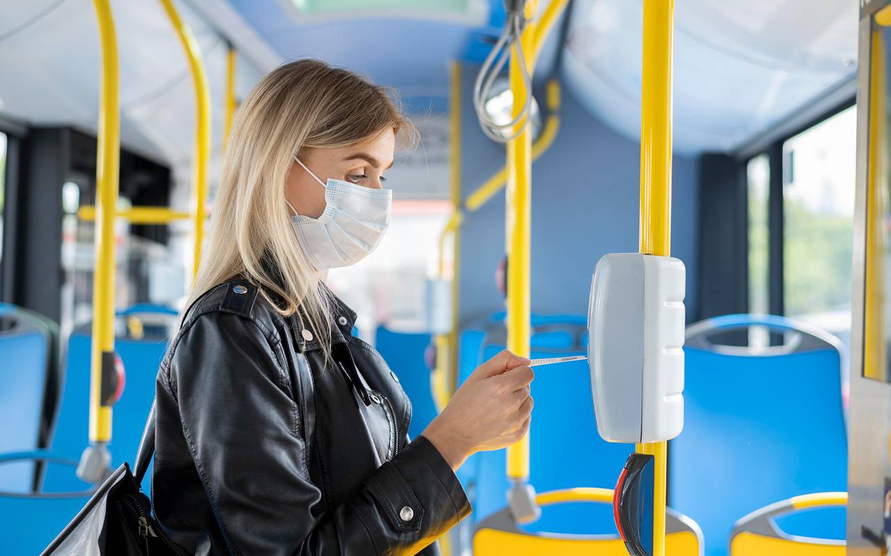 Symbolbild: Maskenpflicht im Bus