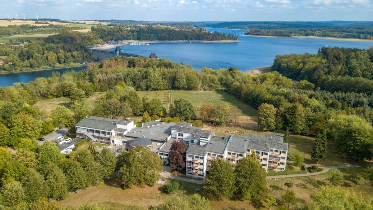 Das Heinrich-Lübke-Haus von oben.