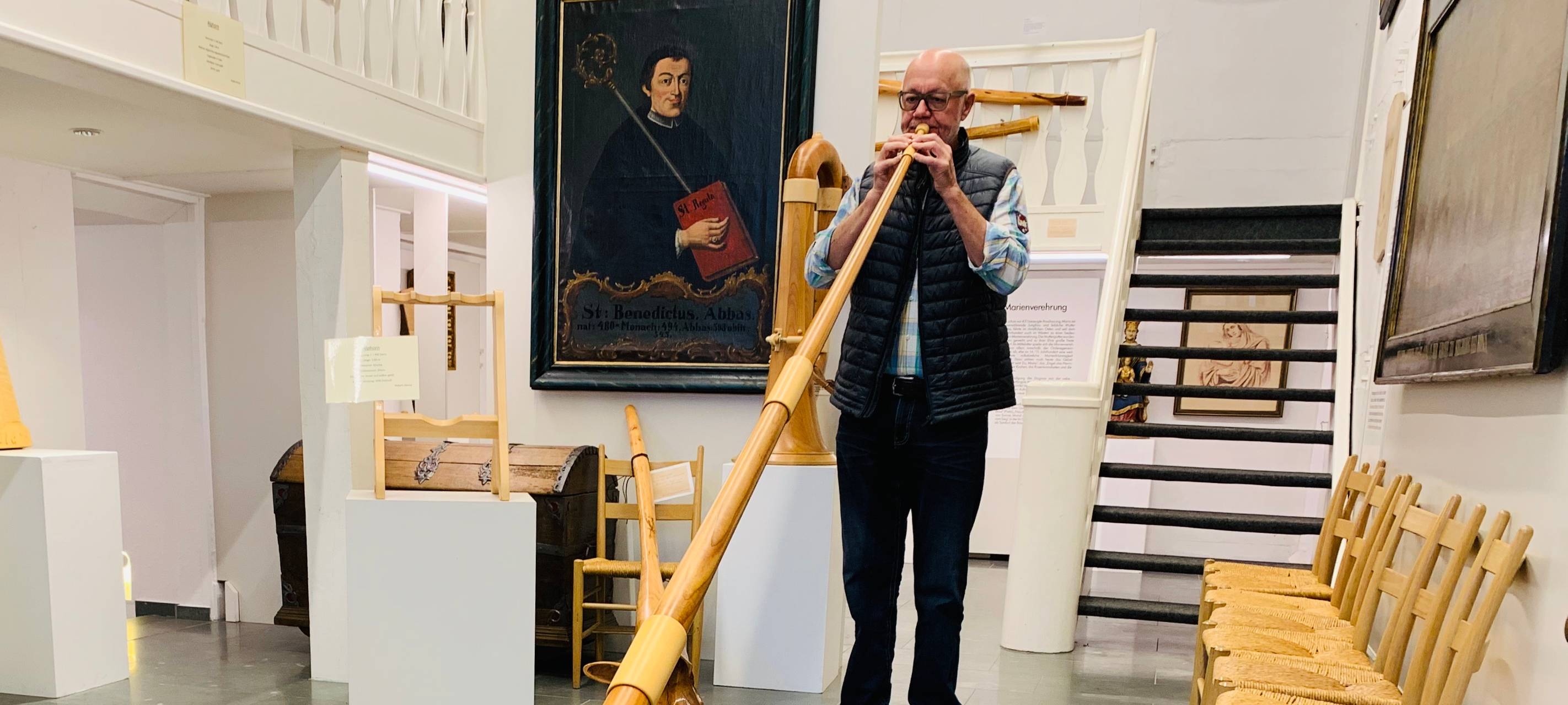 Ein Alphorn aus den Lippeauen