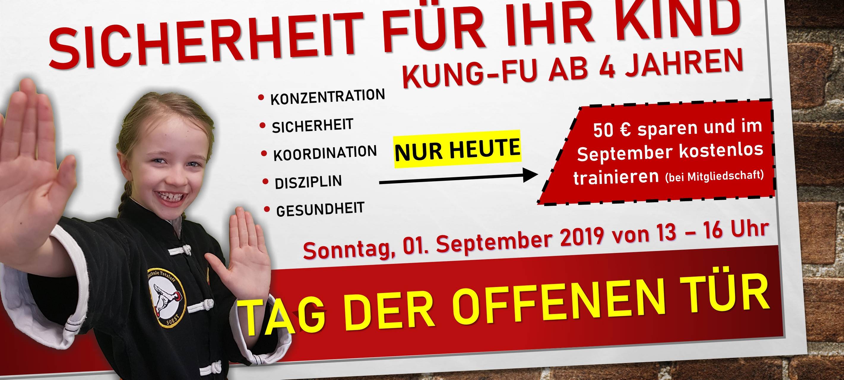 Tag der offenen Tür für Kinder ab 4 Jahre – Thema: Sicherheit
