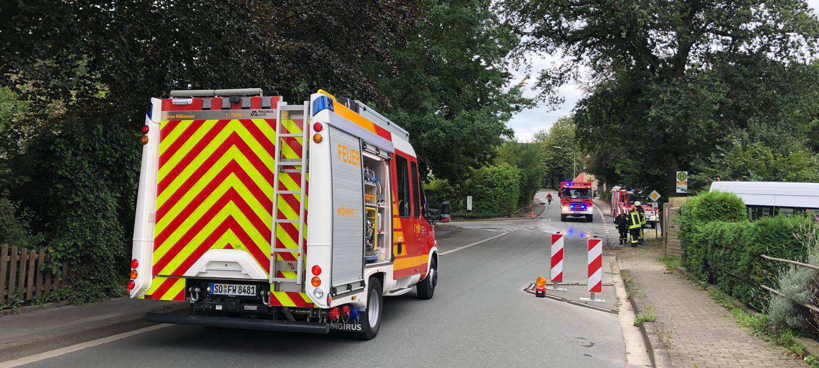 Gülleunfall in Möhnesee-Büecke