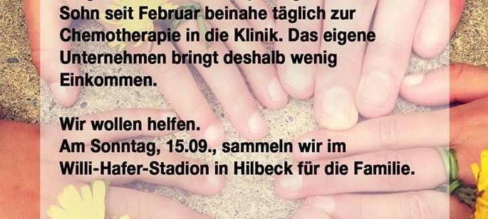Spendenaktion in Werl-Hilbeck