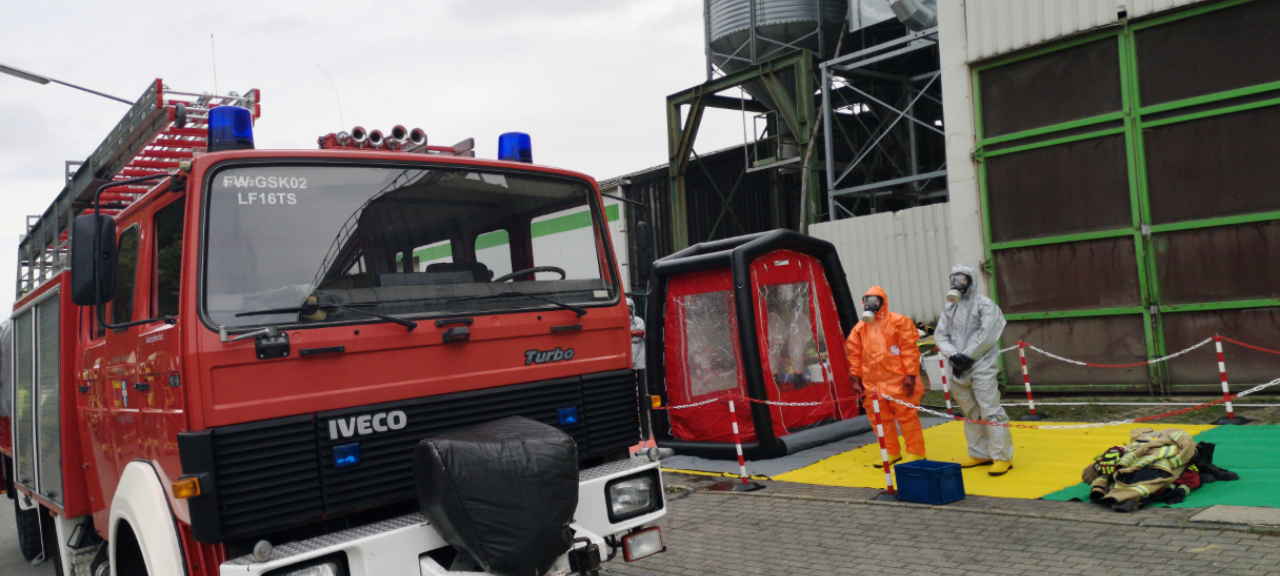Gasalarm - Feuerwehreinsatz in Geseke