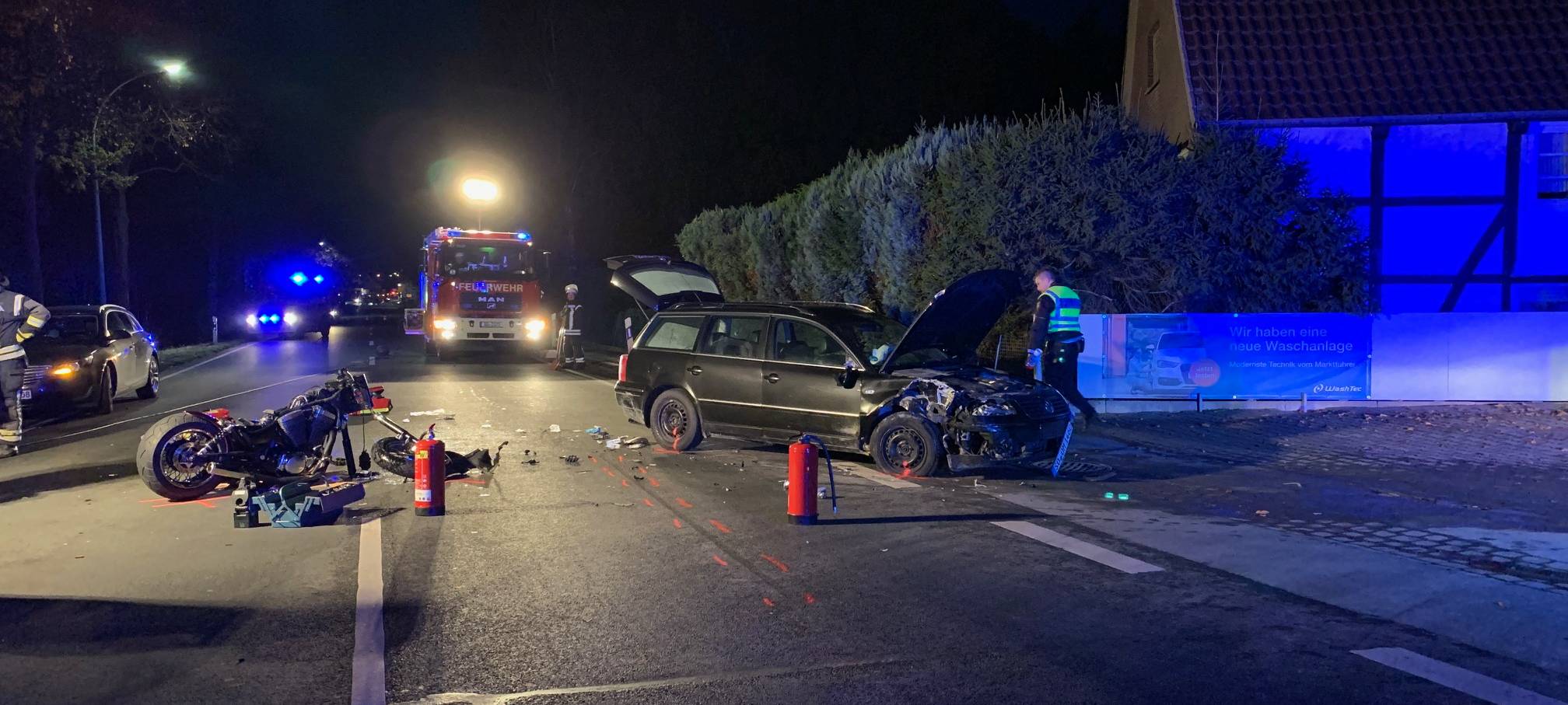 Schwerer Verkehrsunfall in Oestinghausen