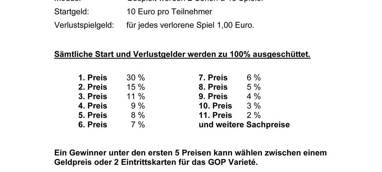Großer Preisskat 2019 der Steinhäuser Buben