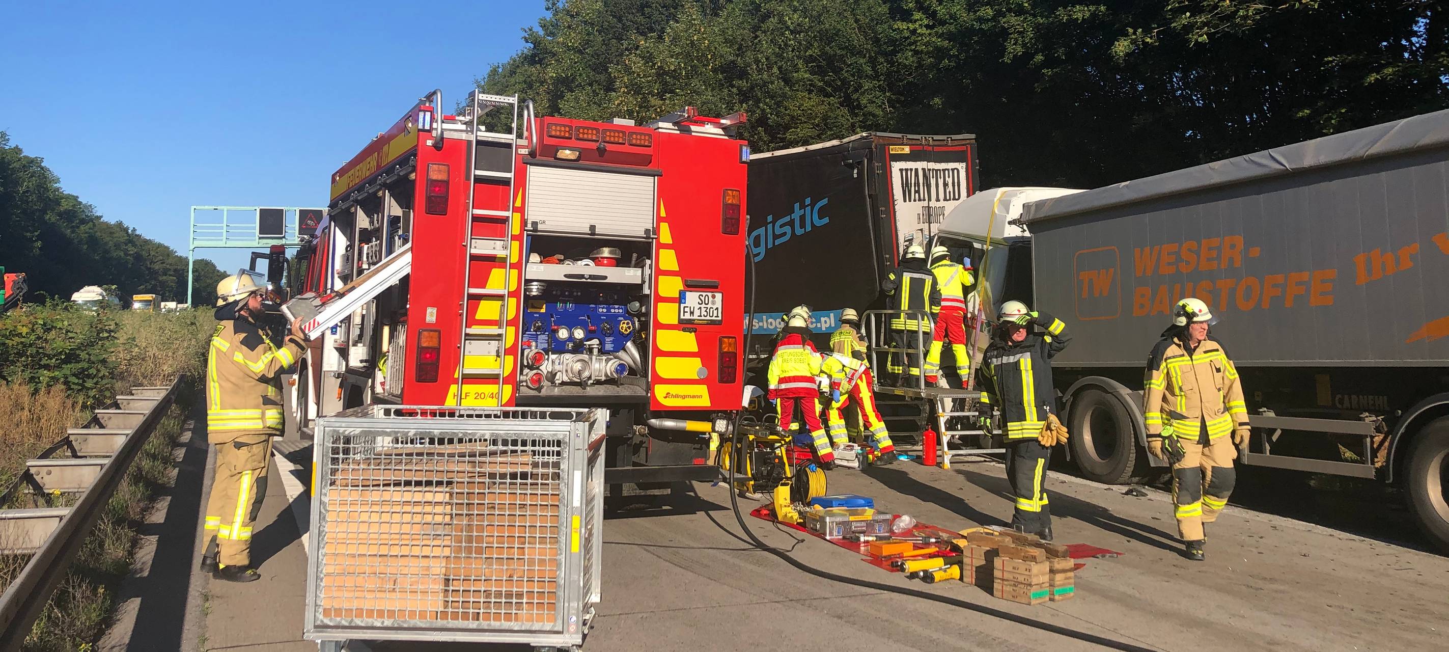 Unfall im Berufsverkehr