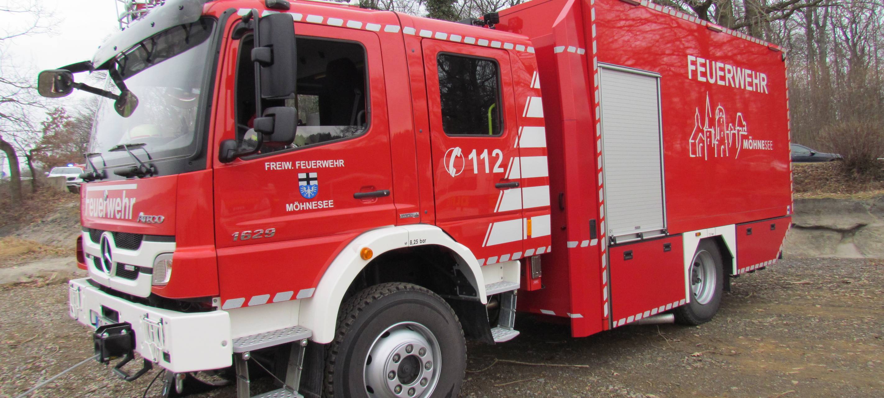 Container-Brand in Möhnesee