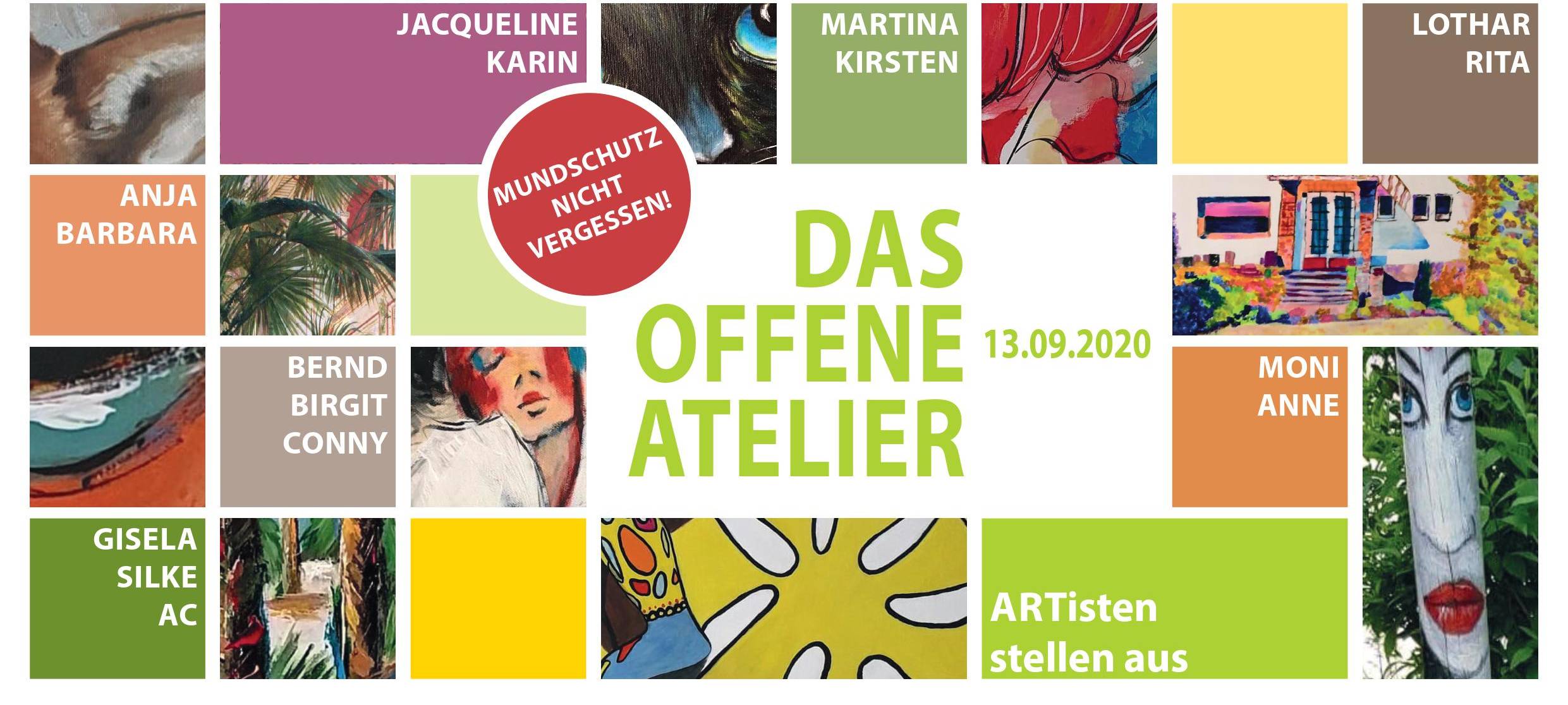 Vernissage " Das offene Atelier" Buntes in grauen Zeiten