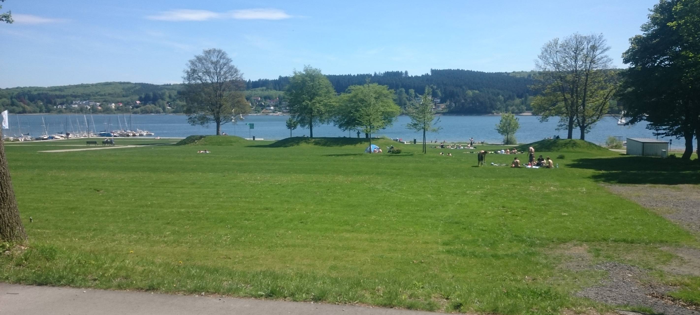 Seen am Wochenende weniger überlaufen