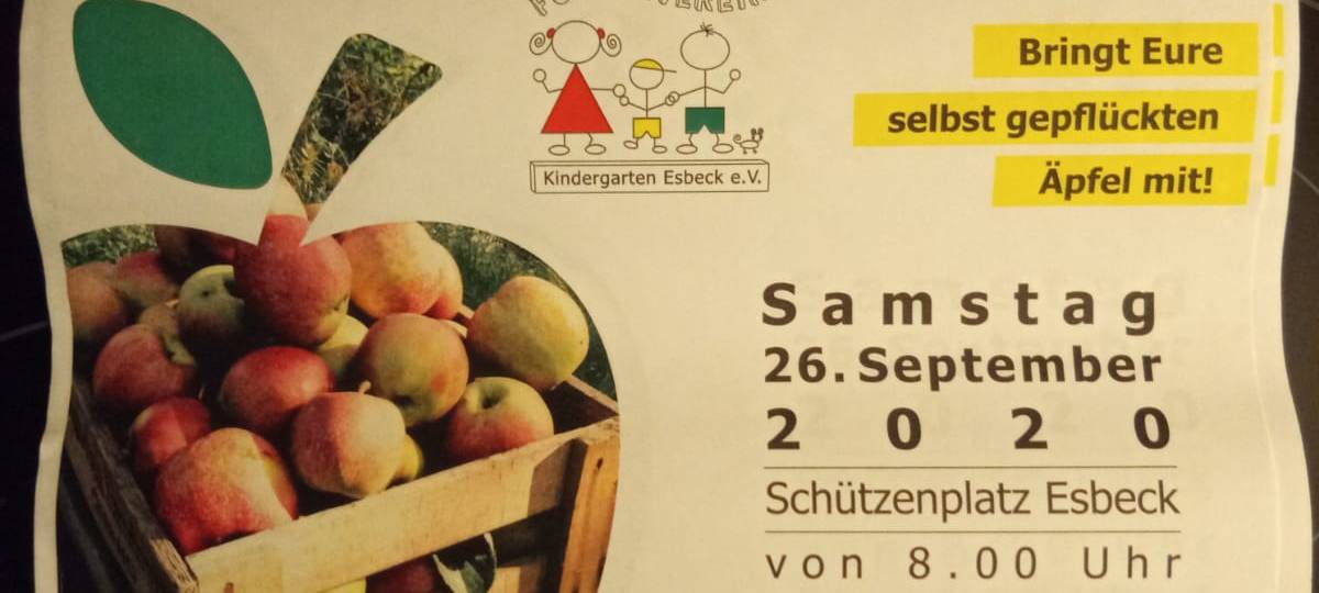 Die Saftpresse kommt nach Esbeck