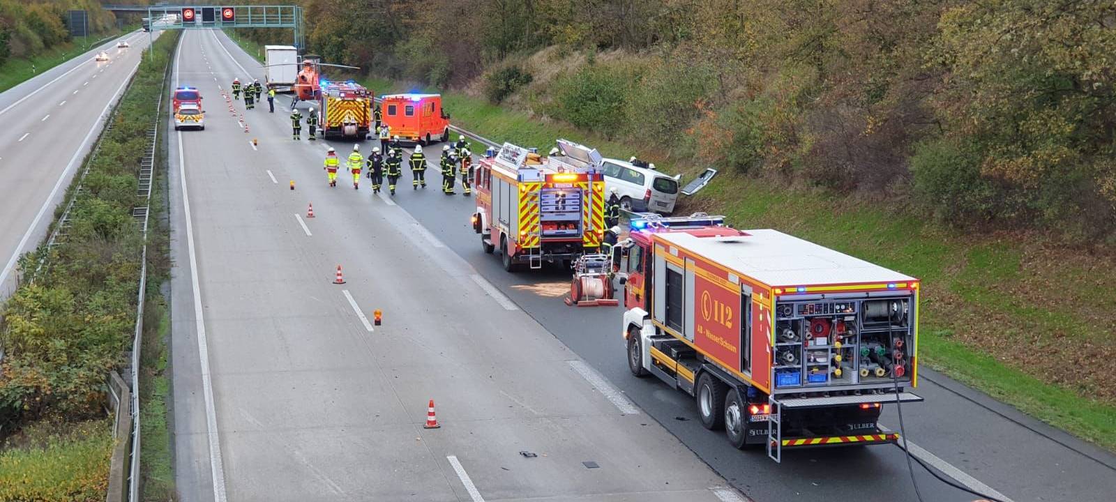 Wie kam es zu dem gestrigen Unfall auf der A44?