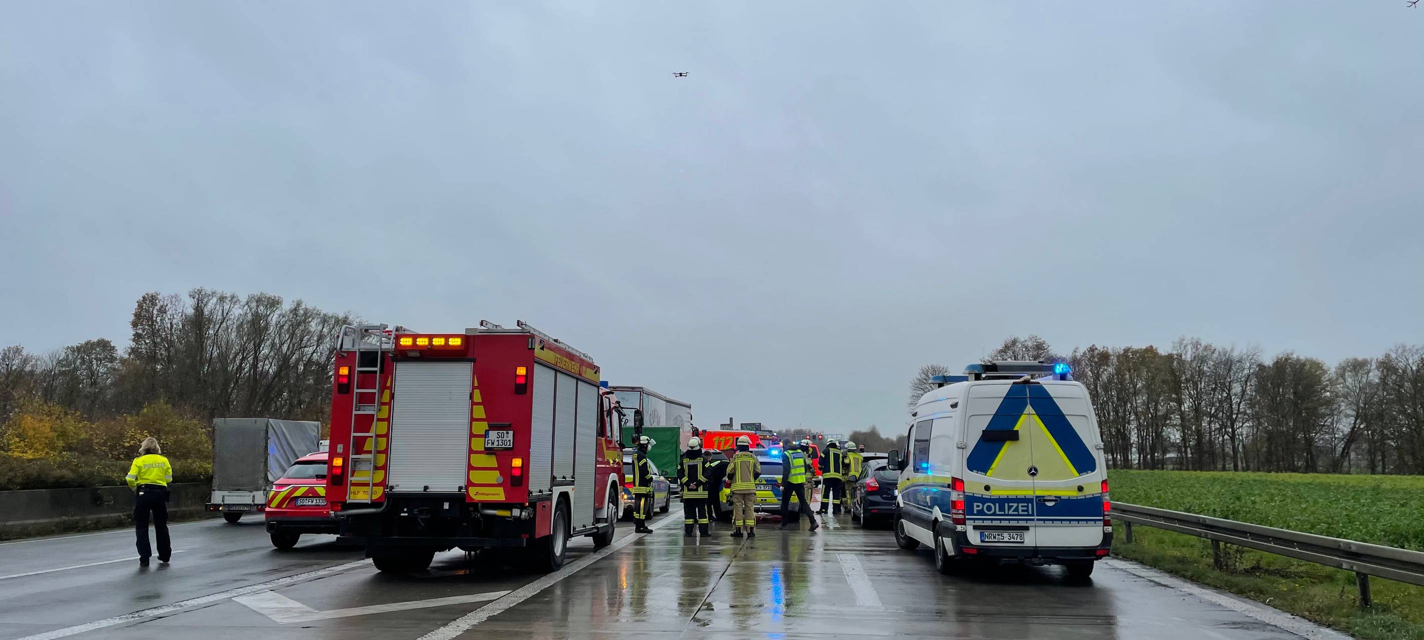 Tödlicher Unfall auf der A44