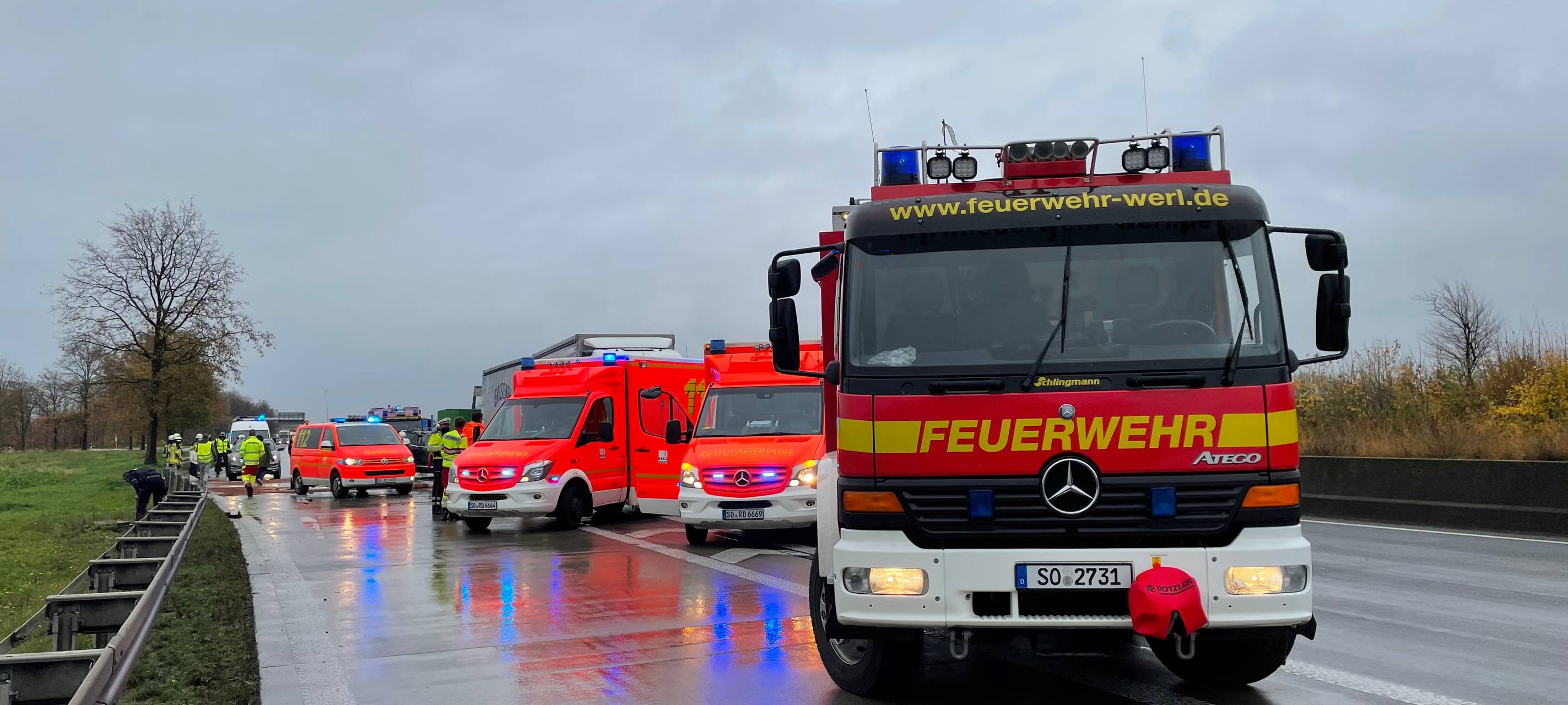 Tödlicher Unfall auf der A44