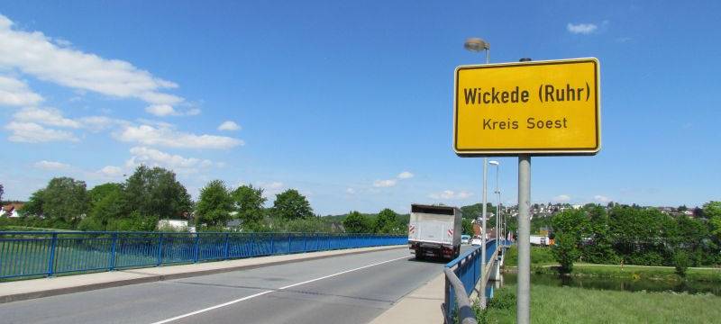 B63 Wickede - Werl halbseitig gesperrt