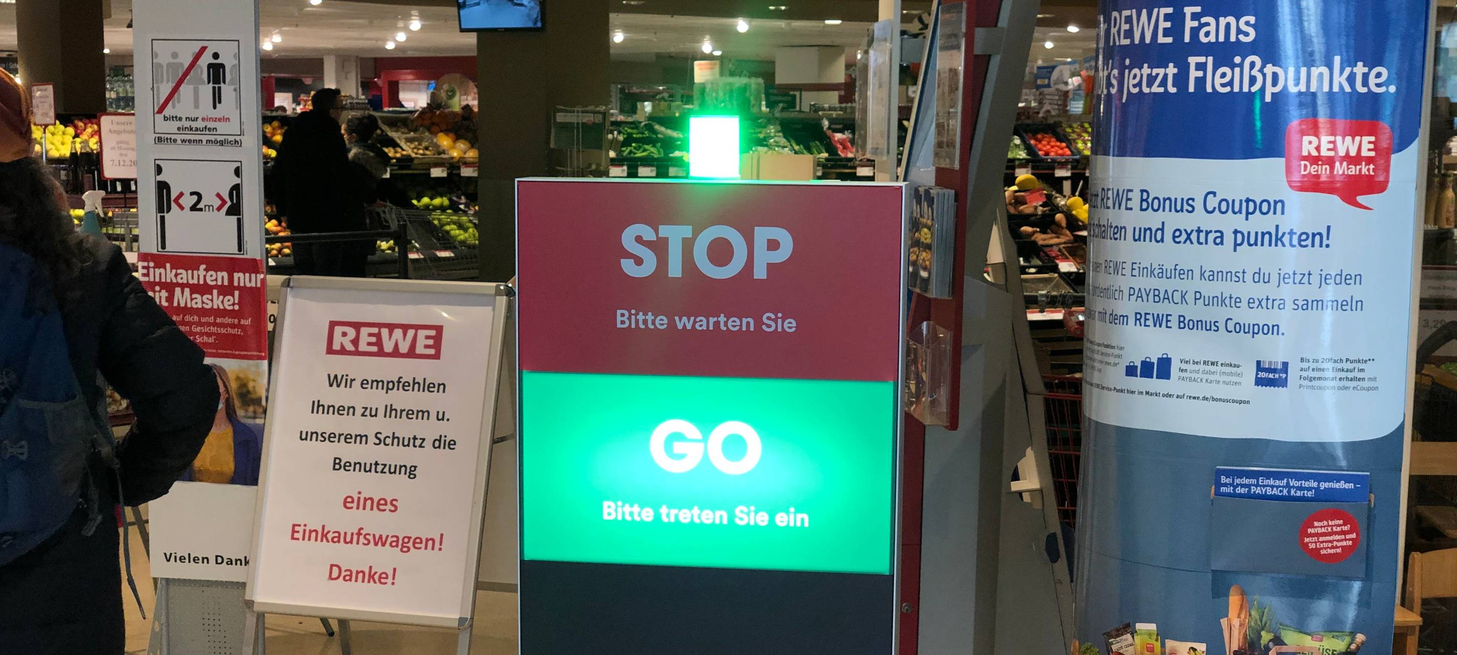 Ampelsystem statt Einkaufswagenpflicht