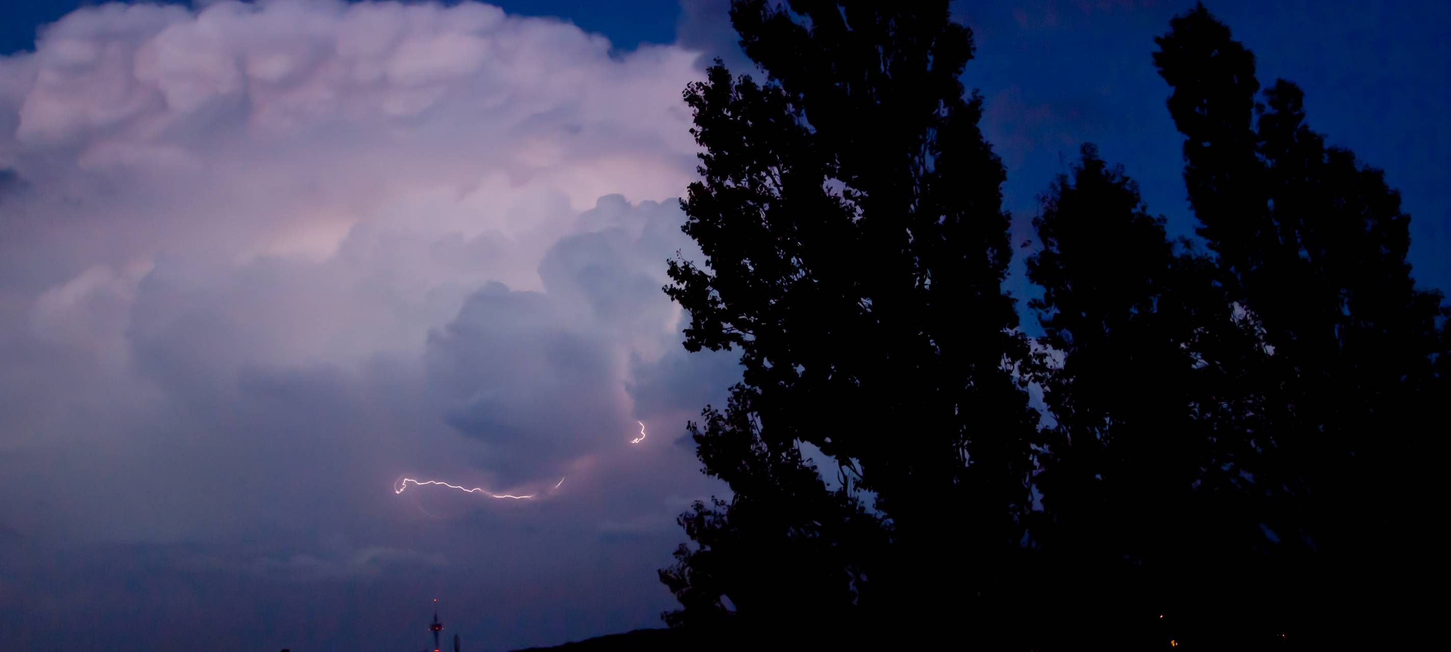Kräftiges Gewitter über Soest