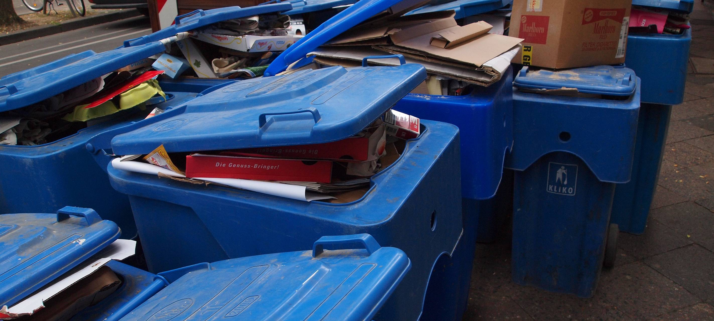 Viel Müll am Straßenrand