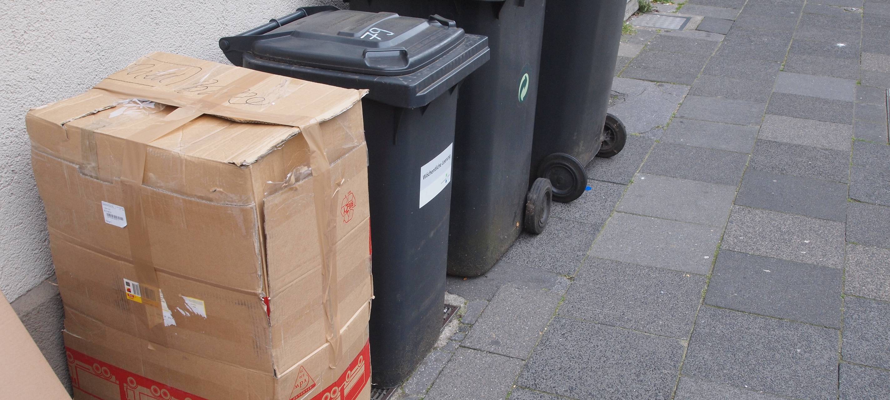 Falsch befüllte Biotonnen bleiben stehen