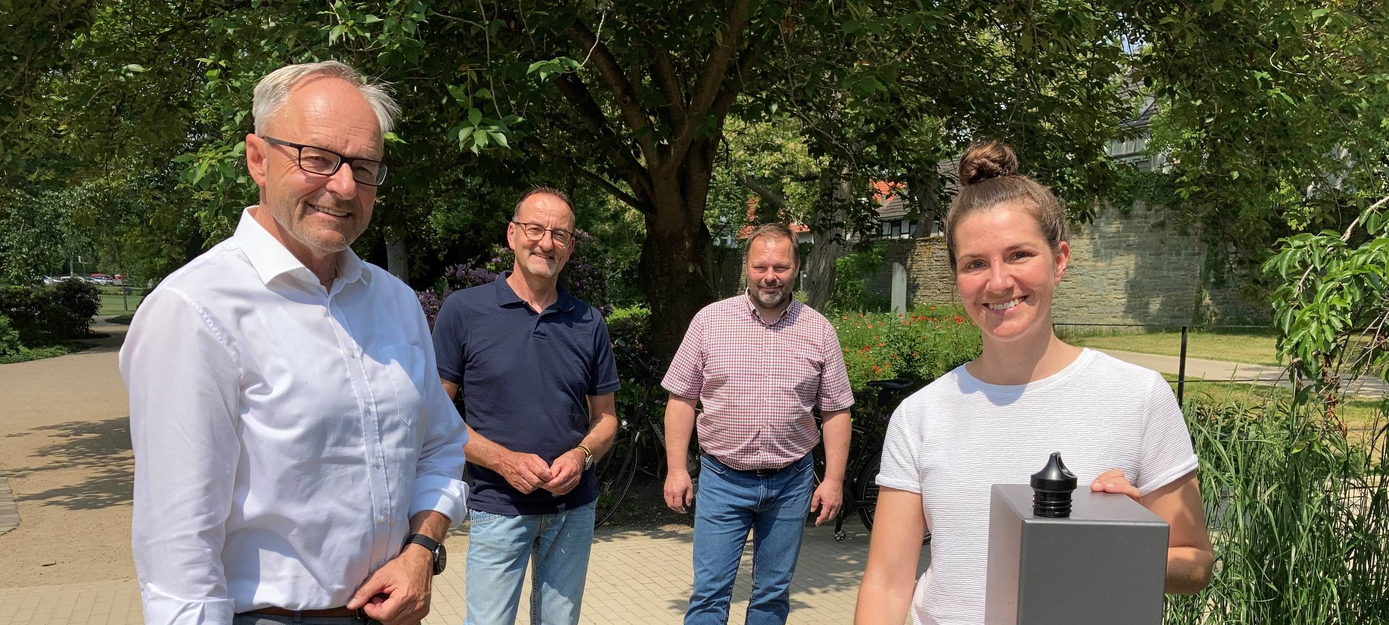 Neuer Trinkwasserbrunnen im Soester Rosengarten