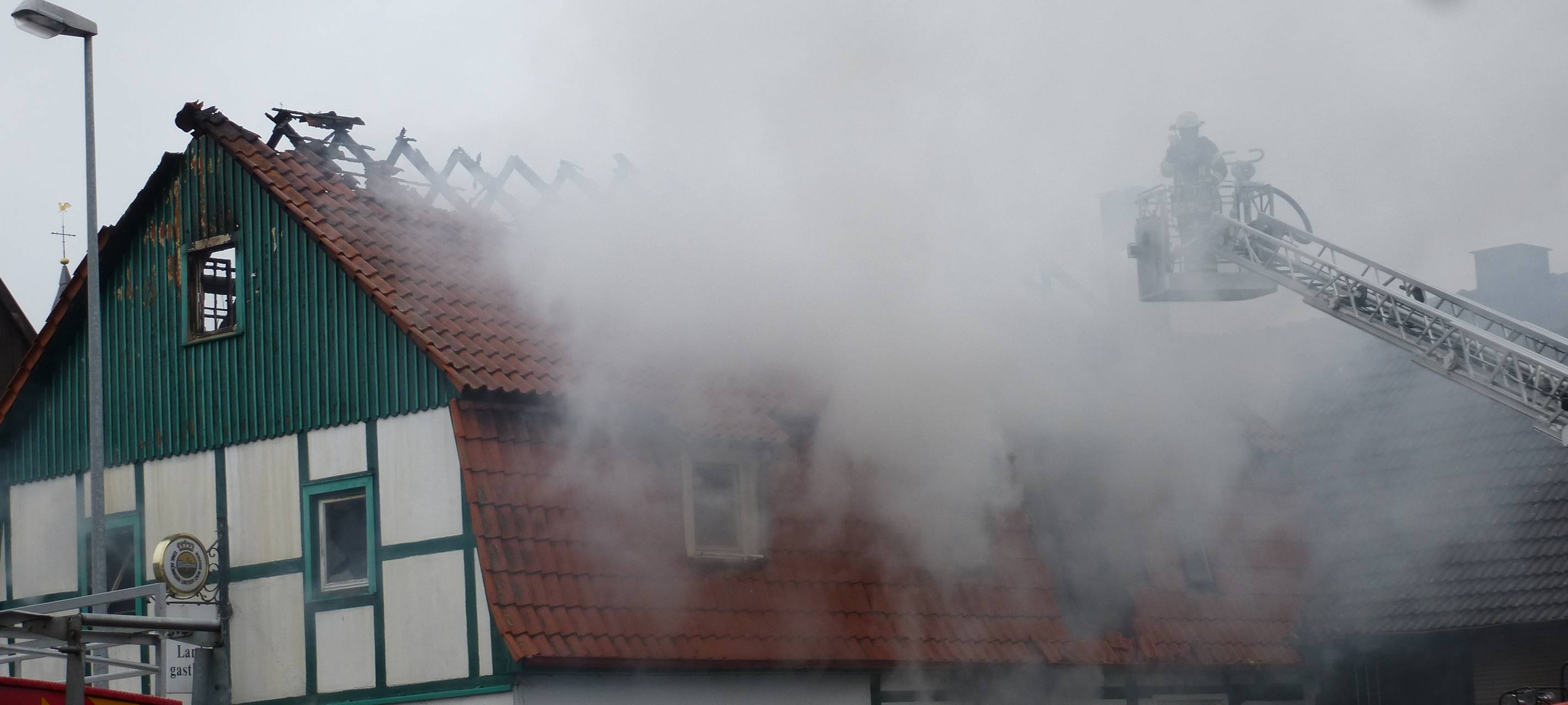 Abriss der Brandruine in Soest-Ostönnen