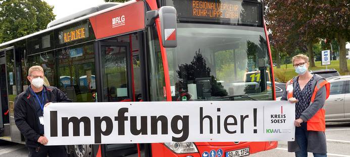 Impfbus in Lippstadt unterwegs