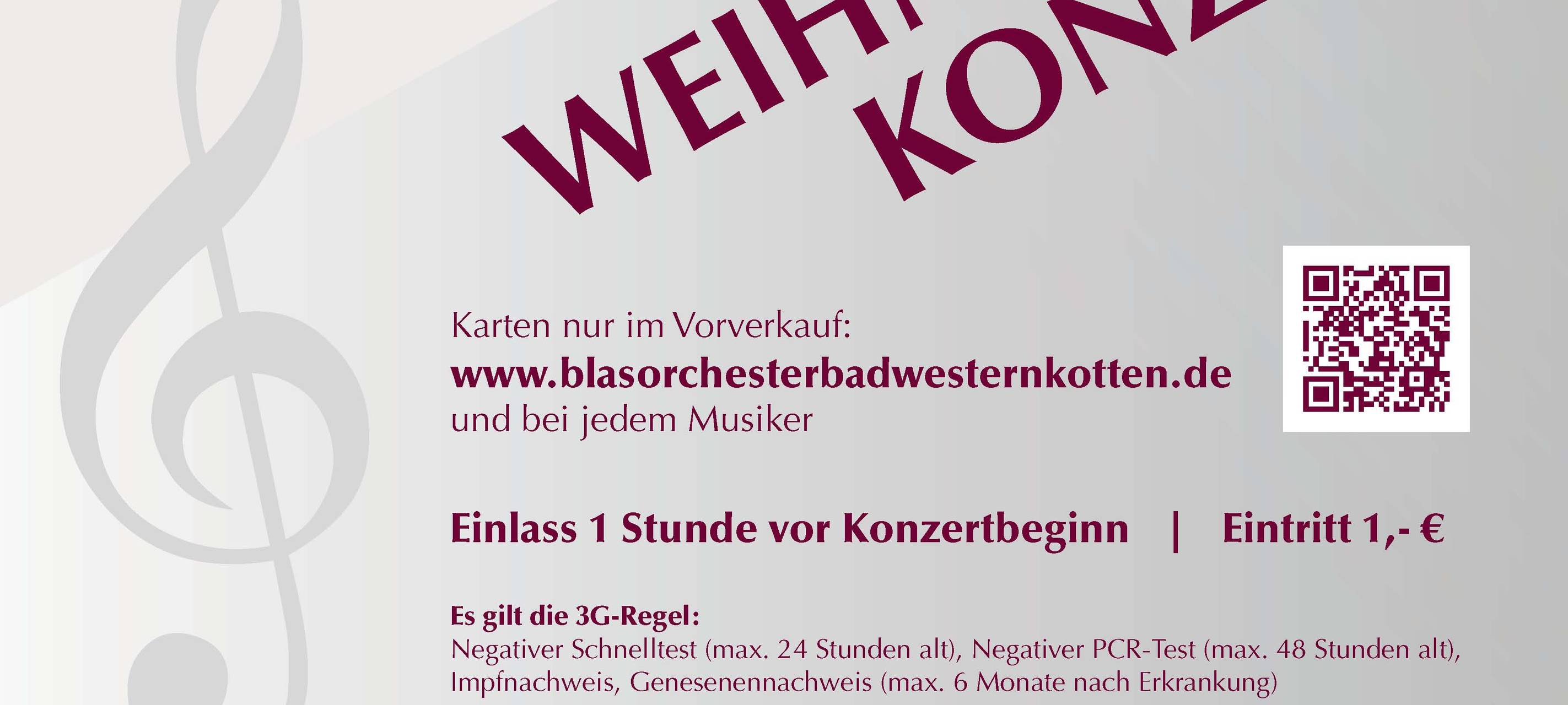 Weihnachtskonzert Blasorchester Bad Westernkotten