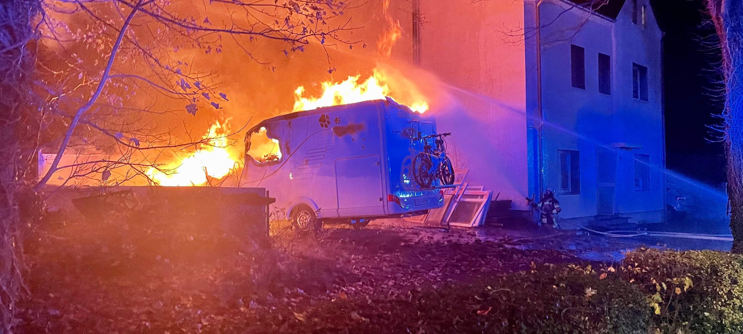 Wohnmobil-Brand in Westönnen