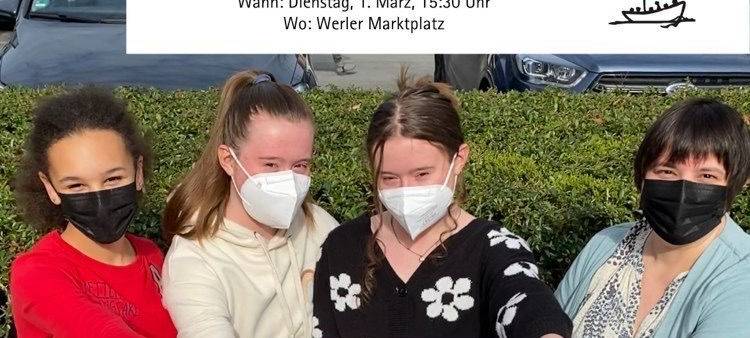 Friedensdemo auf Werler Markt