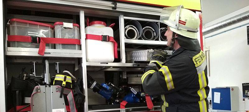 Mini Waldbrand in Büderich