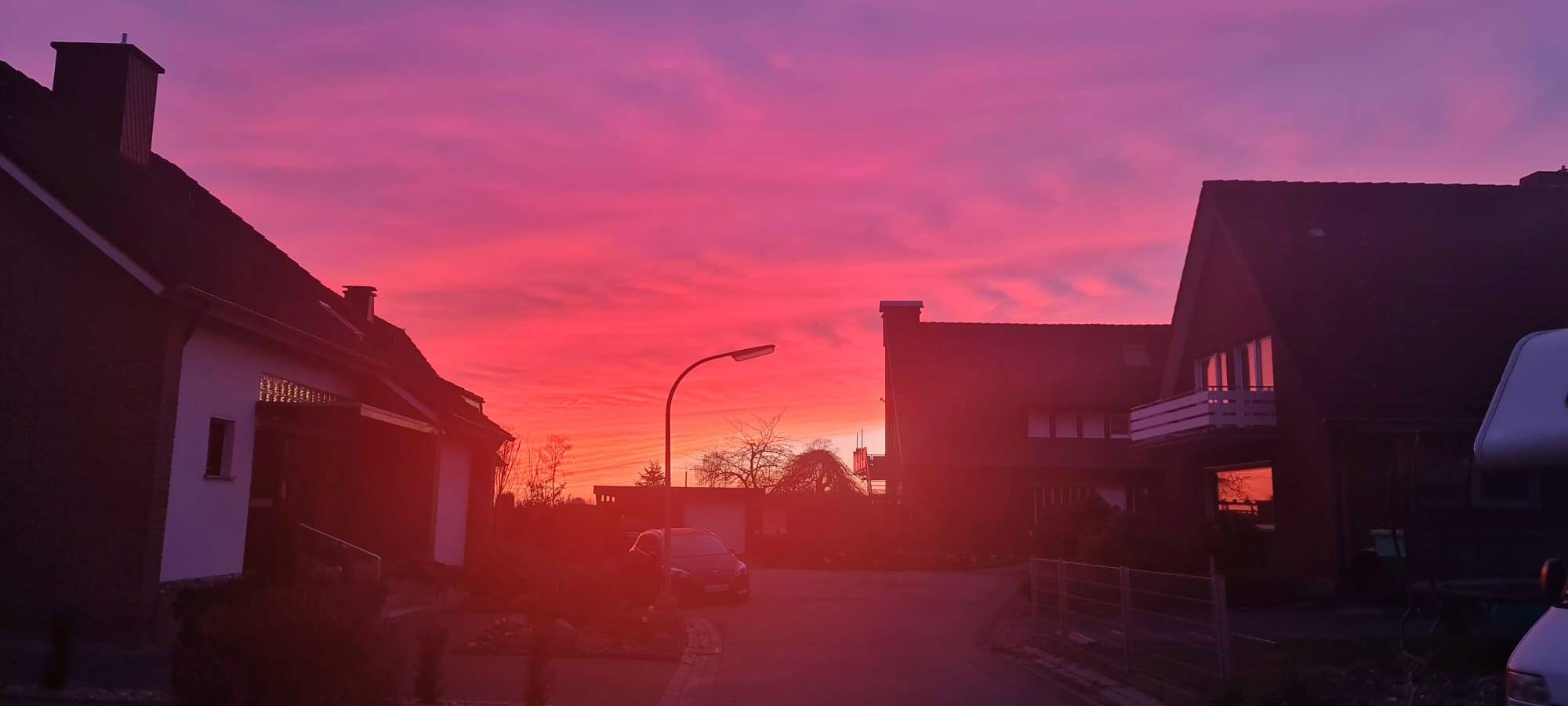 Sonnenuntergang am Donnerstag, 17. März