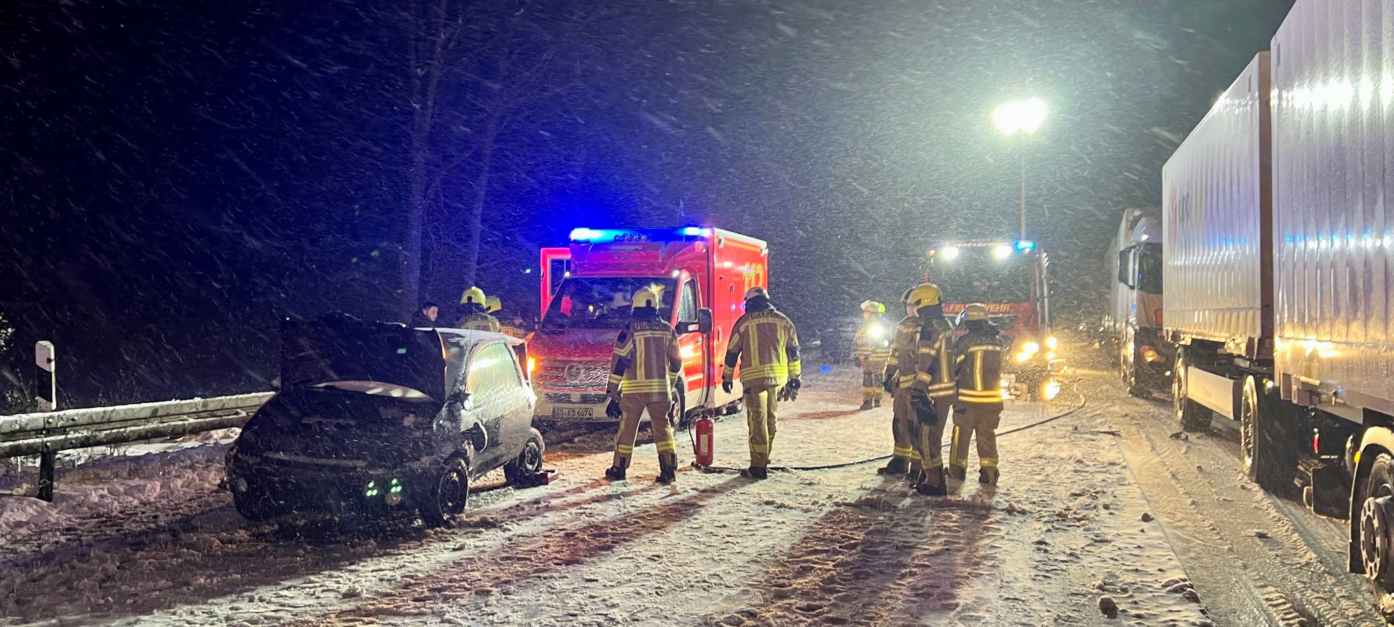 Unfälle wegen Schnee und Glätte im Kreis Soest