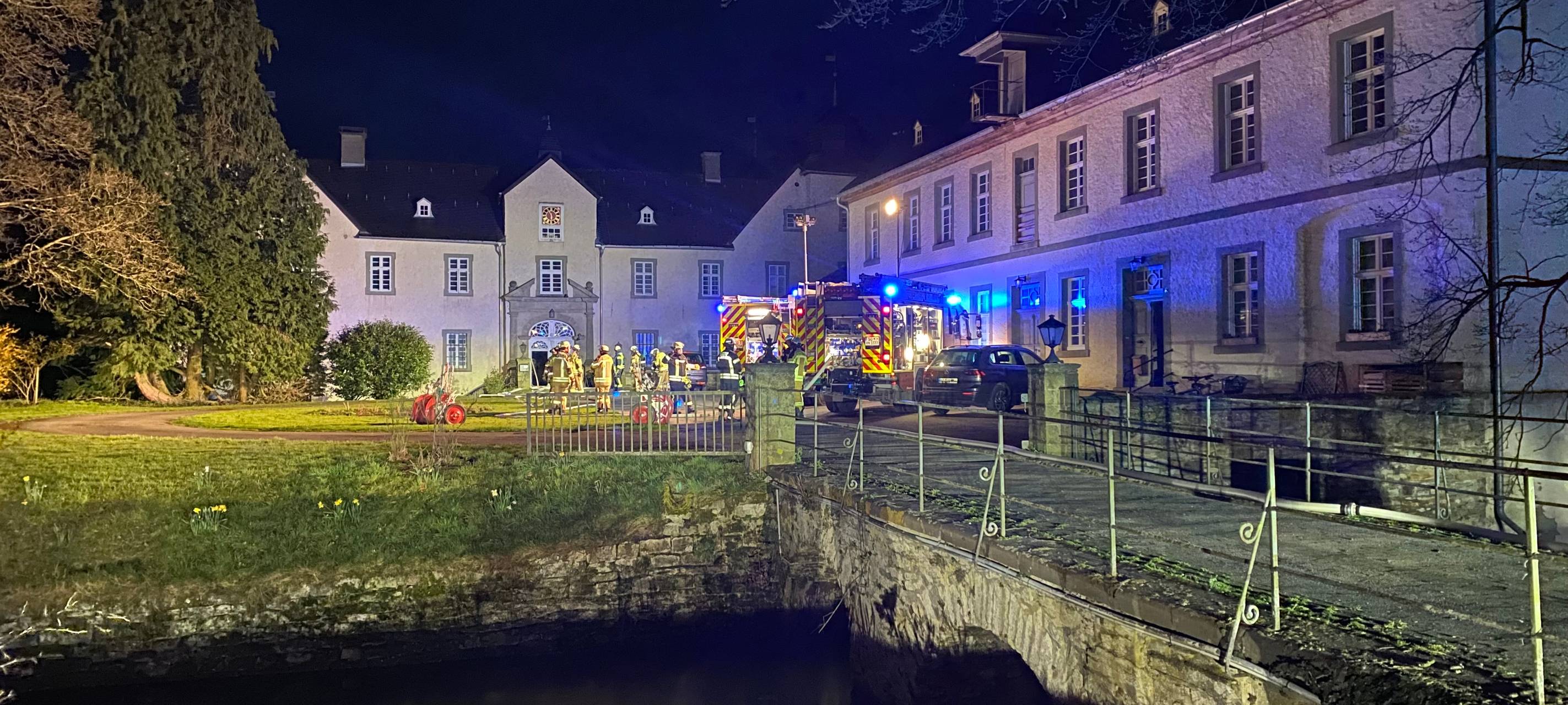 Feuerwehreinsatz im Schloss Eggeringhausen