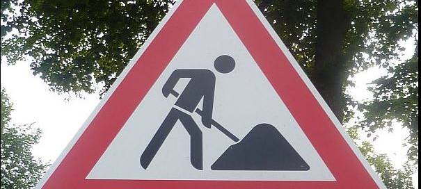 Baustelle zwischen Hörste und Verlar