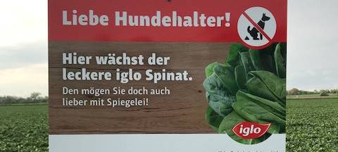 Kein Müll und Kot auf unseren Feldern!