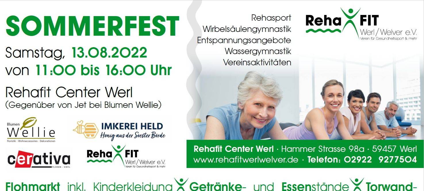 Sommerfest bei Rehafit Werl / Welver e.V.