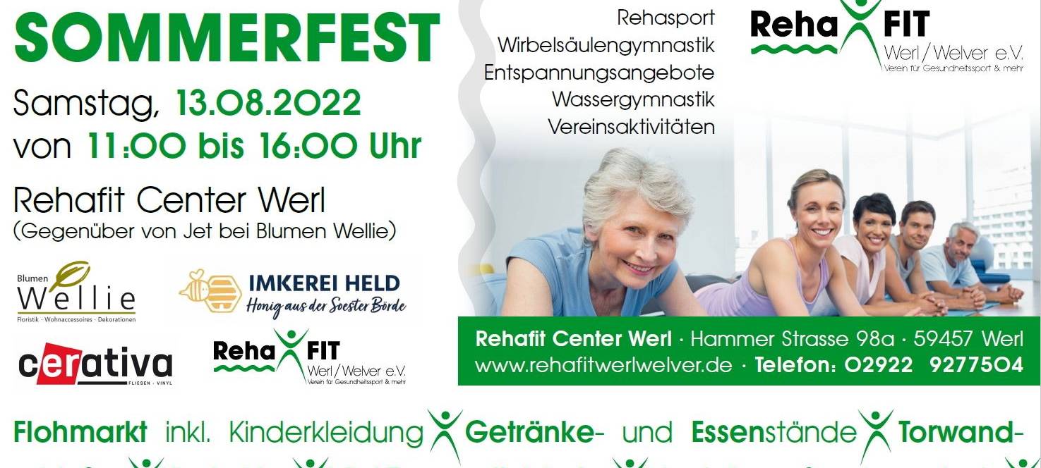 Sommerfest bei Rehafit Werl / Welver e.V.