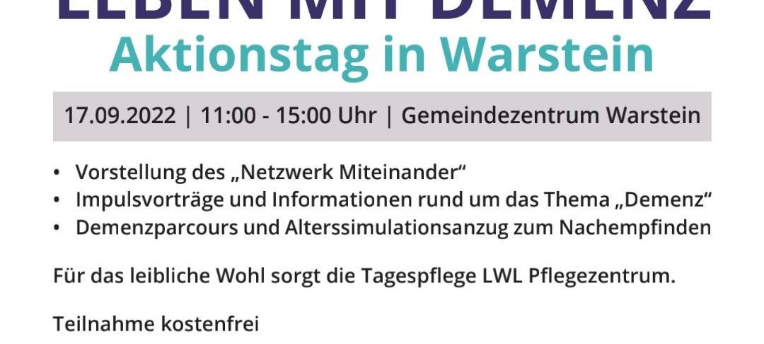 Leben mit Demenz - Aktionstag in Warstein