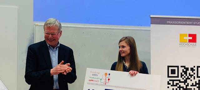 Camila Piontek gewinnt Gründungswettbewerb der HSHL