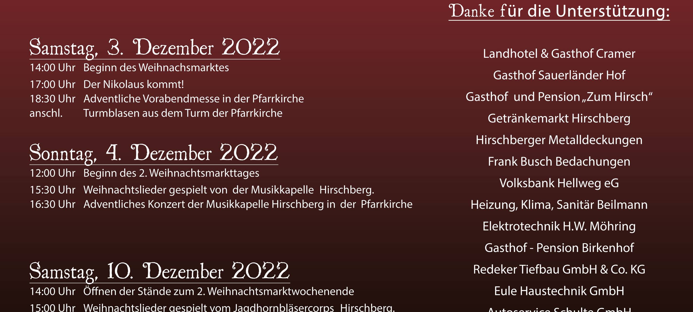 Hirschbergs romantischer Weihnachtsmarkt 2022