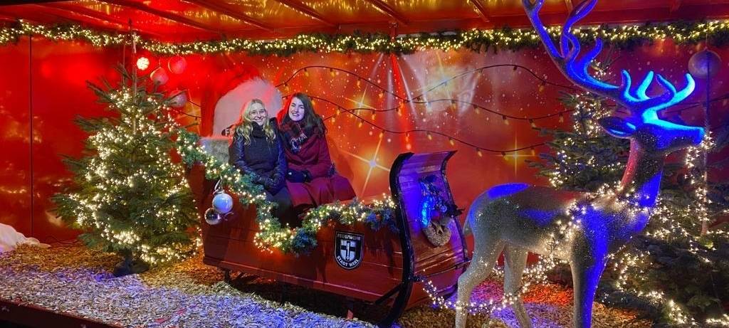 Weihnachtliche Fotokulisse beim Adventsleuchten in Werl.