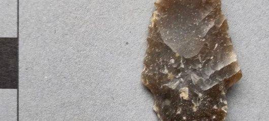 Diese 4.500 Jahre alte Pfeilspitze wurde in Lippstadt-Lohe geborgen.