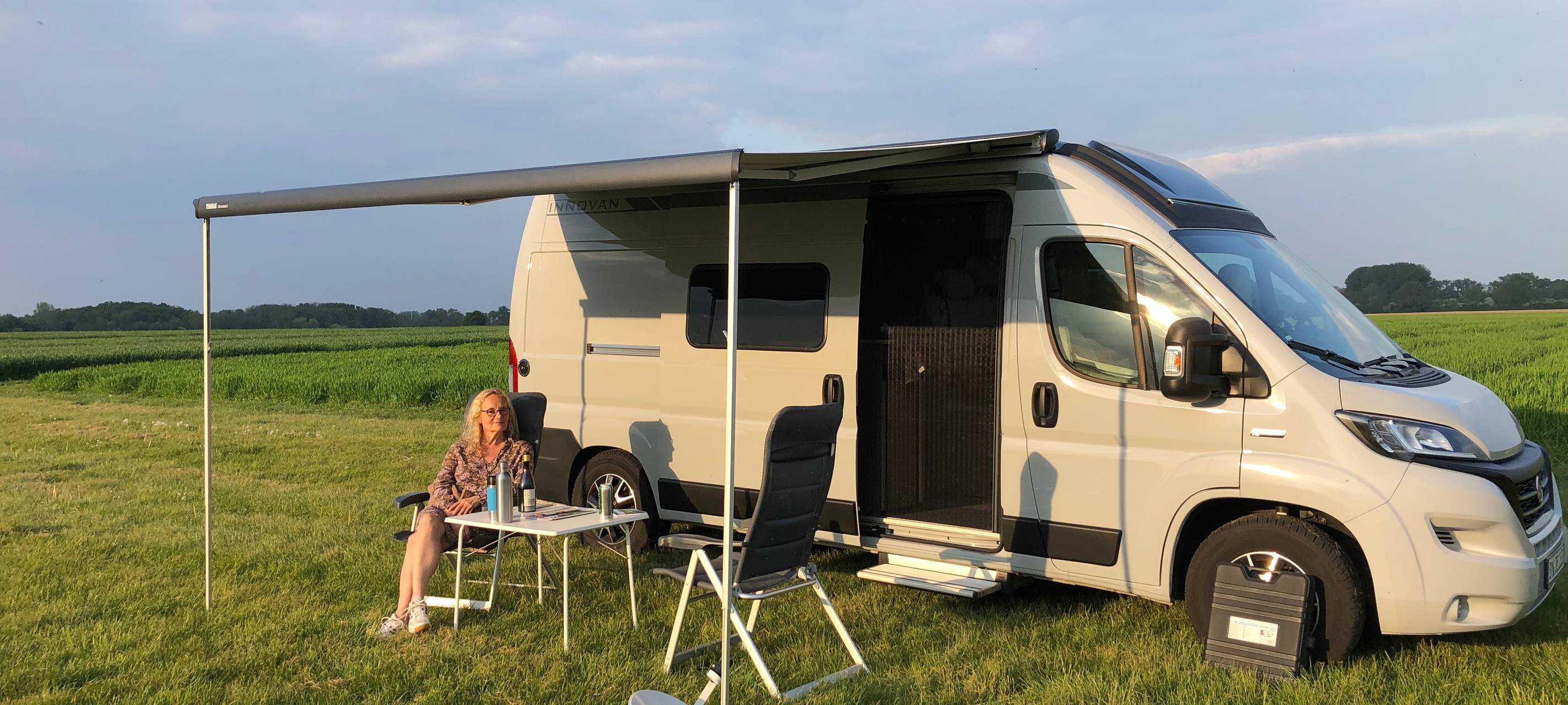 Campen auf dem Hof Albersmeier Lippetal-Hüttinghausen.