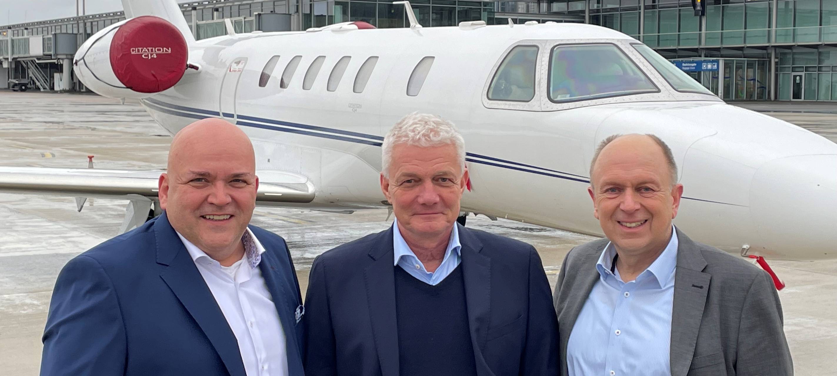 v.l.: Geschäftsführer Roland Hüser, Projektleiter Stefan Kracht, Aufsichtsratsvorsitzender Landrat Christoph Rüther