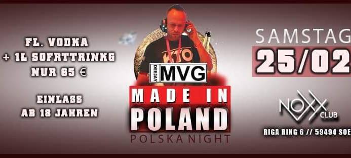 Made in Poland - POLSKIE HITY - LATIN - CHARTS - MELBOURNE HOUSE - DISCO POLO - NoXX Club Soest