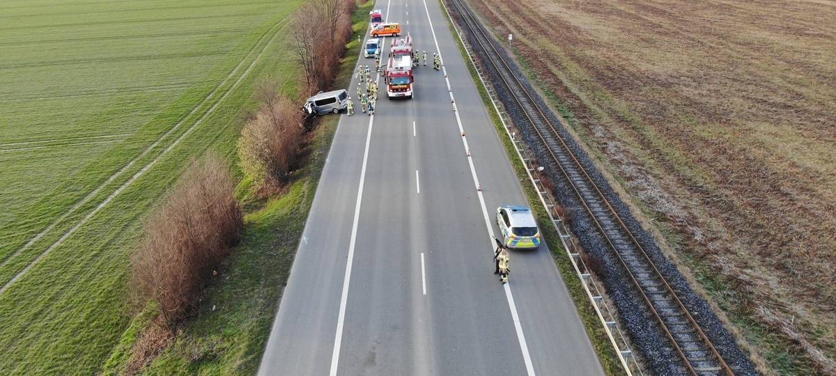 Unfall auf der B55 kurz vor Erwitte