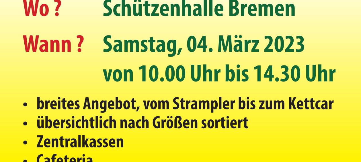 Der Besondere Kinderklamottenmarkt in Ense-Bremen