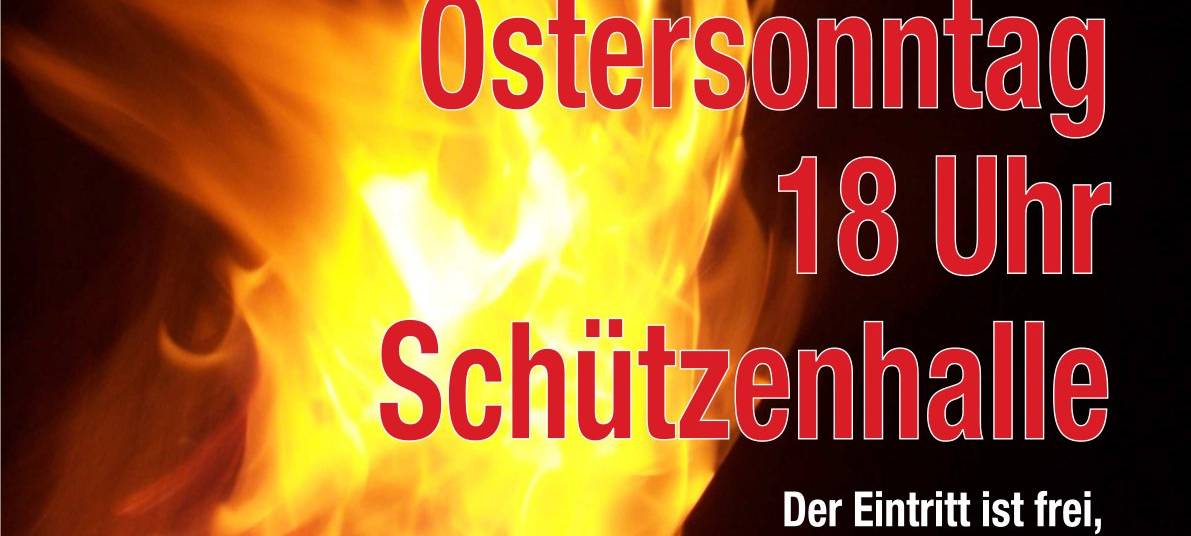 Osterfeuer in Lippstadt-Süd