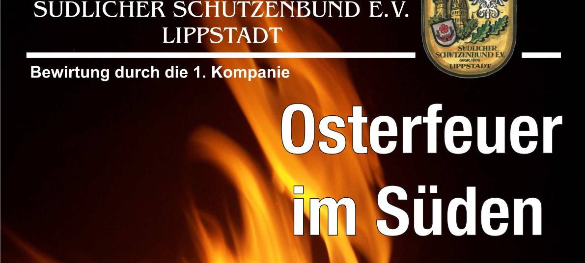 Osterfeuer in Lippstadt-Süd