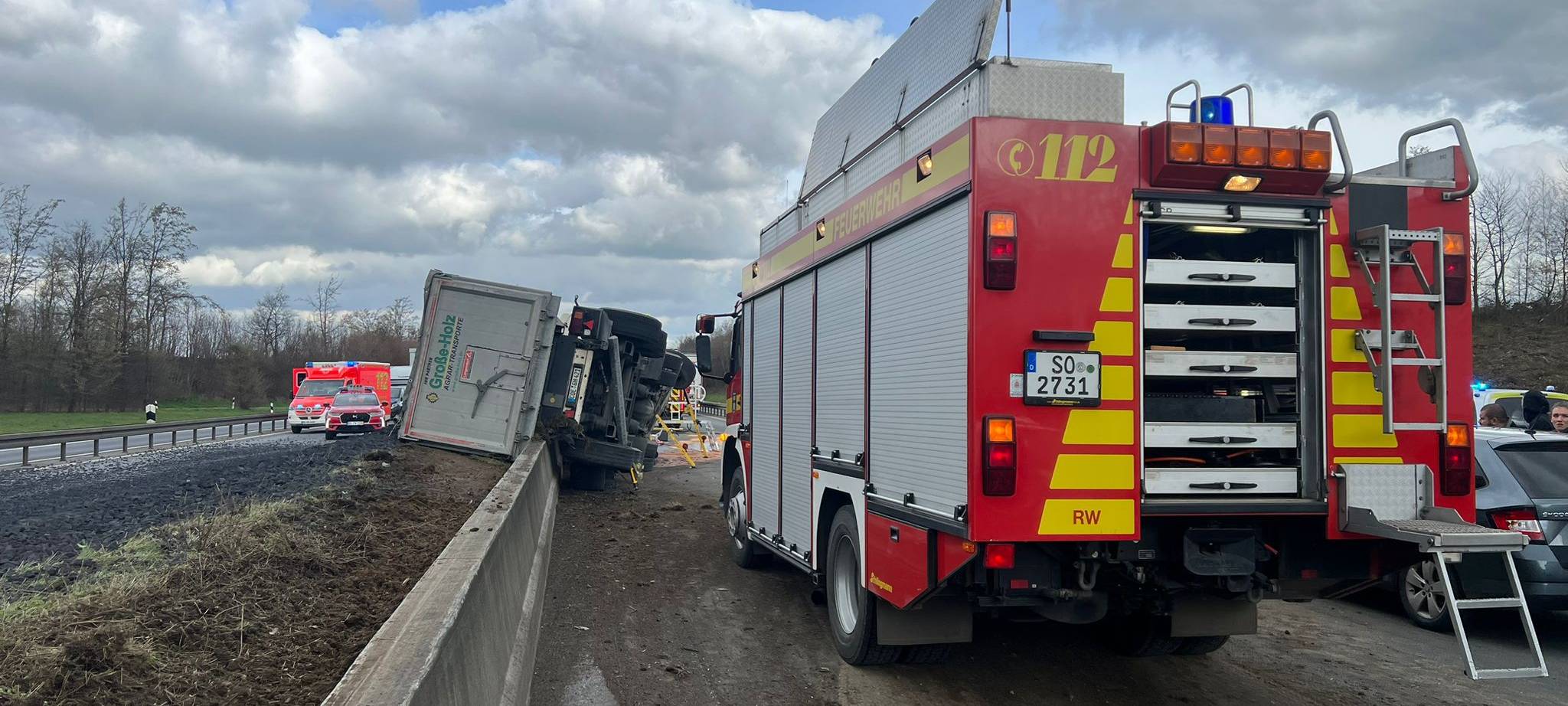 A445 im Kreuz Werl gesperrt