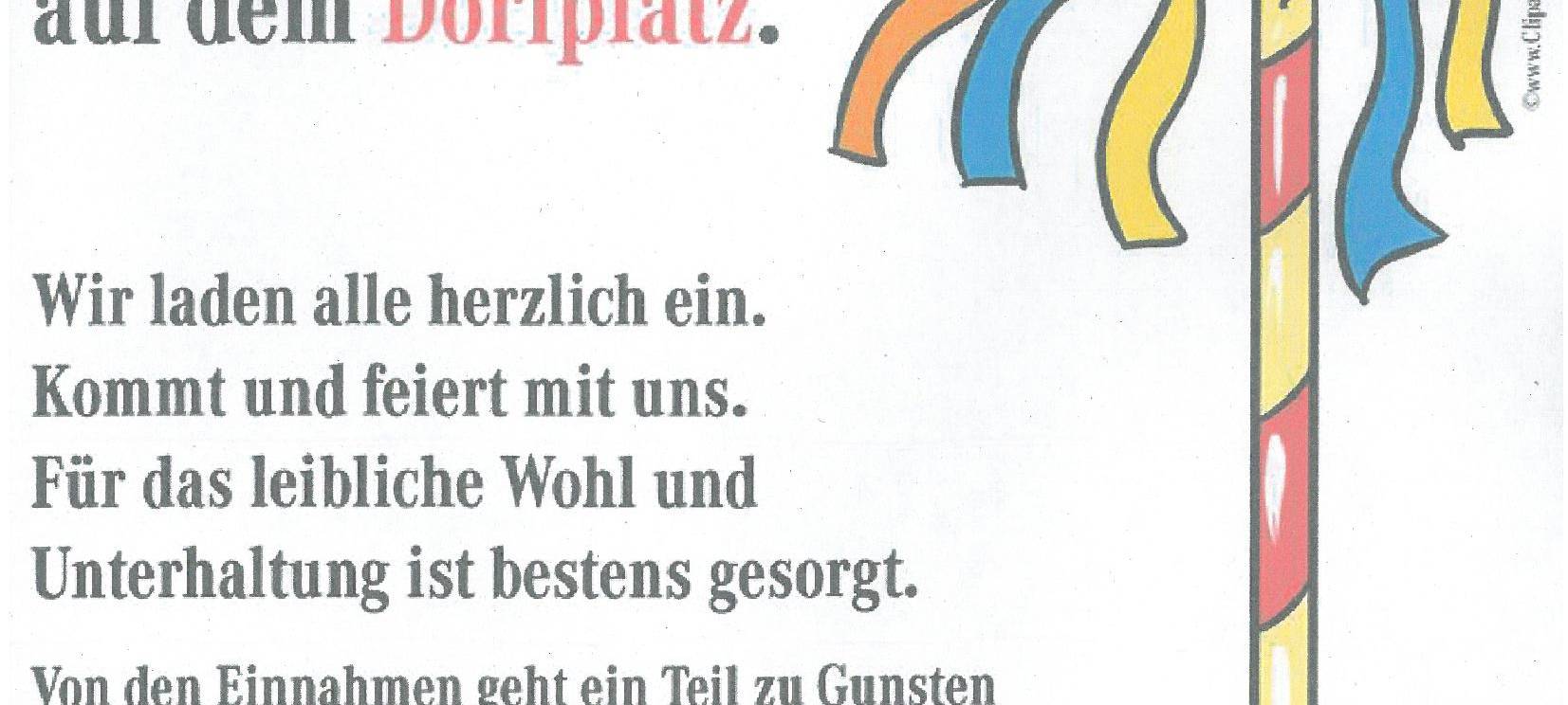 Maibaum aufstellen
